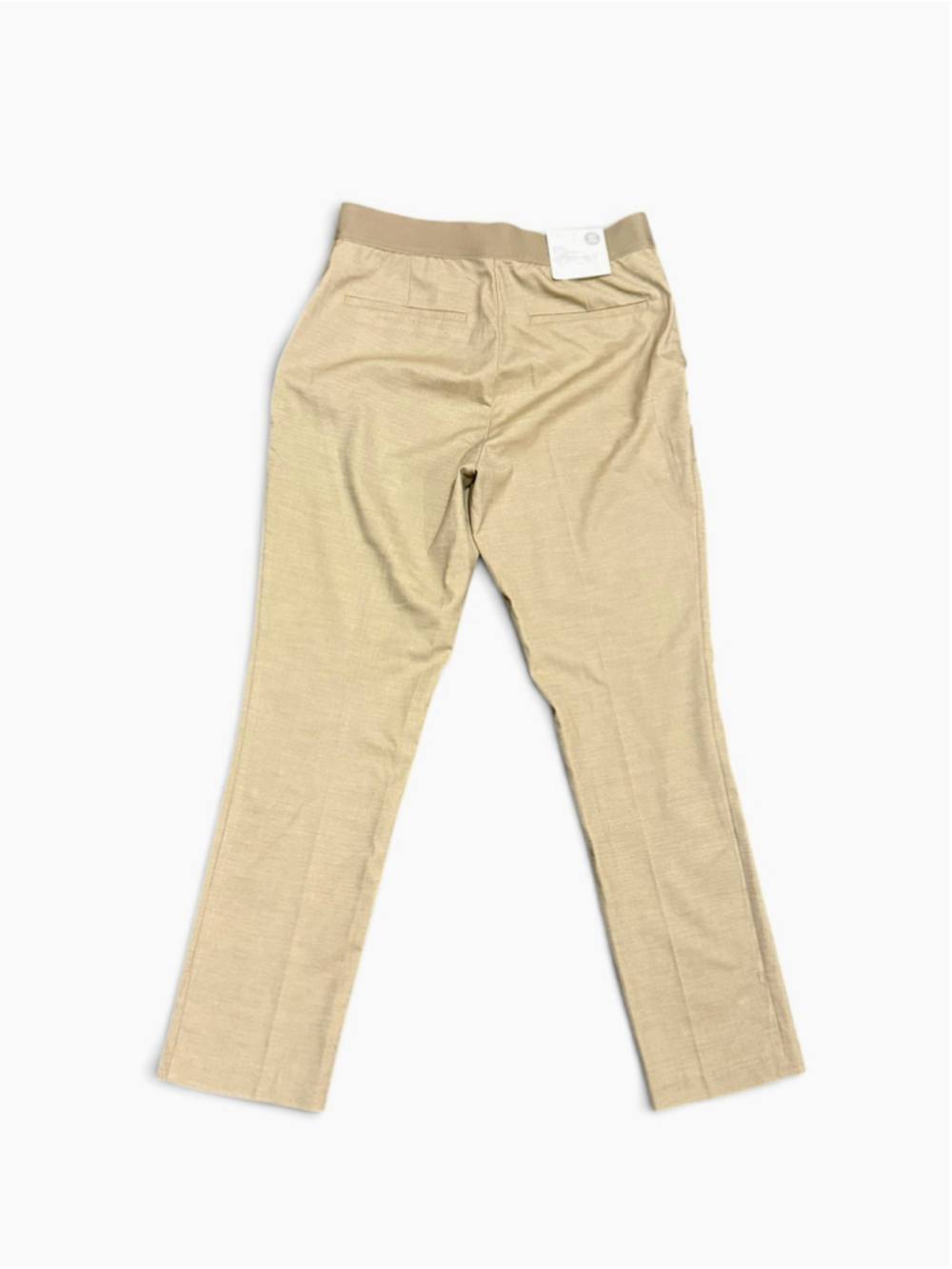 H&M Women’s Beige Tan Elastic Waist Slim Ankle Dress Pants 27” Inseam Size 8 - Picture 3 of 6